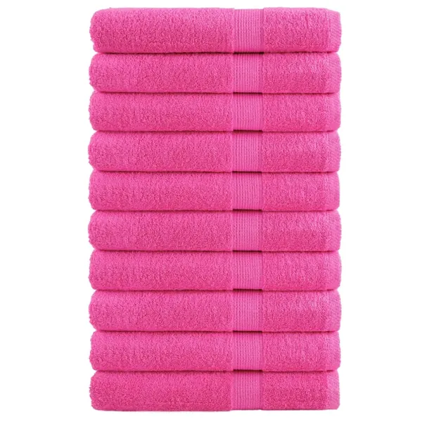 Toalhas premium SOLUND 10 pcs 100x200 cm 600 gsm rosa