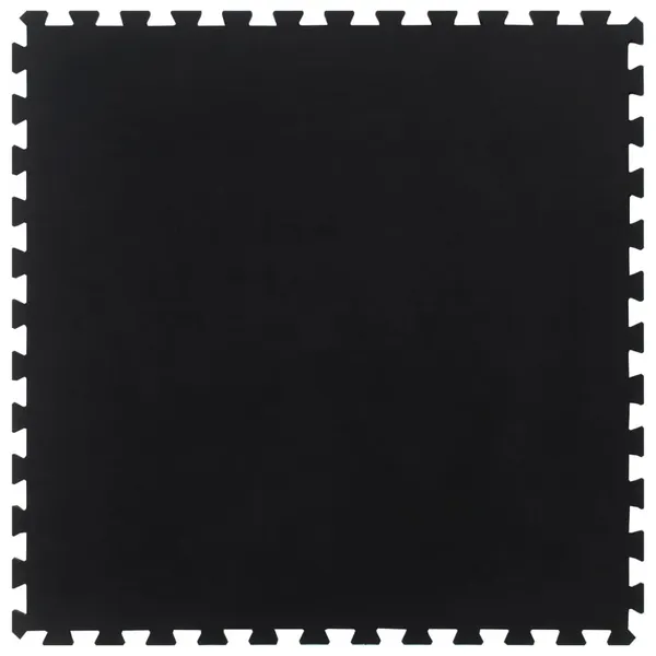 Ladrilho de borracha 12 mm 100x100 cm preto
