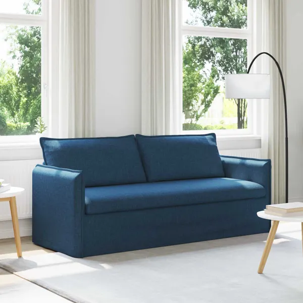 Sofá Azul 196 x 82 x 85 cm tecido