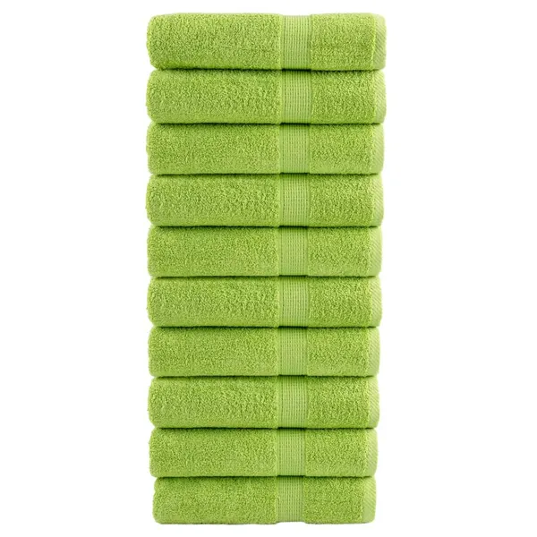 Toalhas banho premium SOLUND 10pcs 70x140cm 600 gsm verde maça