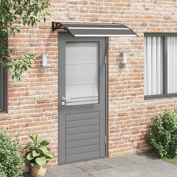 Toldo de porta 120x75 cm PC preto
