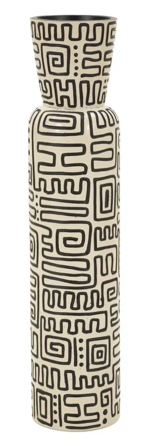 Vaso Resina Nairobi Ø 15,5x65 cm (Abertura Ø 11,5 cm)