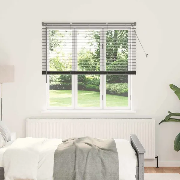 Persianas venecianas Manual Cinza Escuro 175 x 150 cm Alumínio