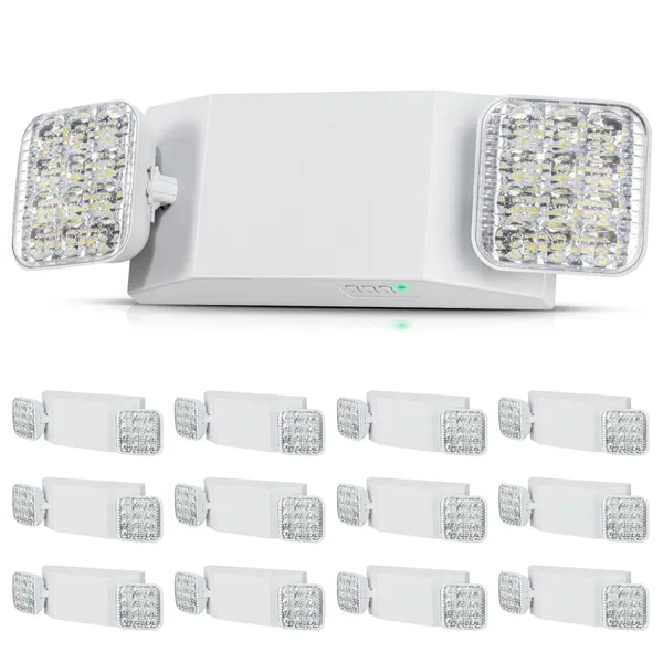 Luz emergência comercial 3W 12 unid bateria 180 min
