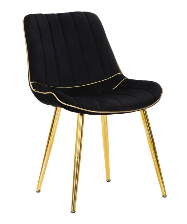 Silla Paris Negra/Oro Conjunto 2 Pz 51x59x79 cm