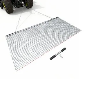 Rastelo de Arrasto 1,8x0,9 m malha galvanizada p/ ATV/UTV