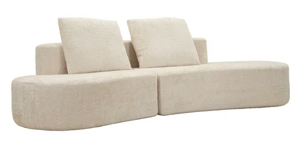 Sofá Island Blanco 238x92x78 cm (Comprimido)