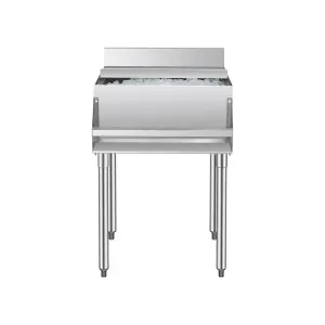 Caixa gelo bar 61,6L aço inoxidável 24x24,2x37 pol