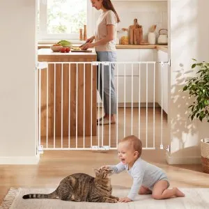 Cancela segurança bebé/cão 670-1080mm ajustável escadas portas