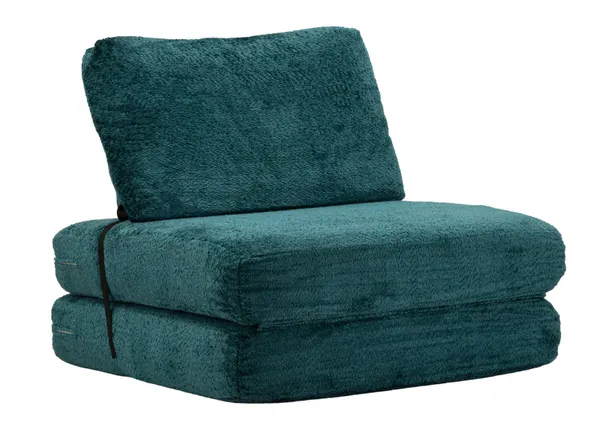 Poltrona/Cama Faster Petróleo 80x100x80 cm (Medida Cama Comprimida 204x80x18 cm)