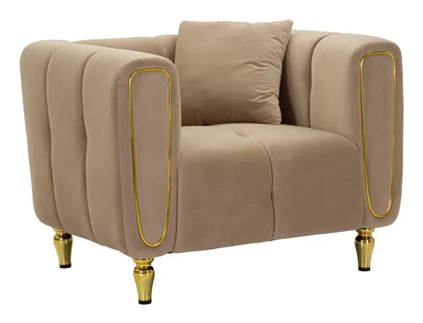 Poltrona Alma Cinzenta com Almofada 97x81x71 cm