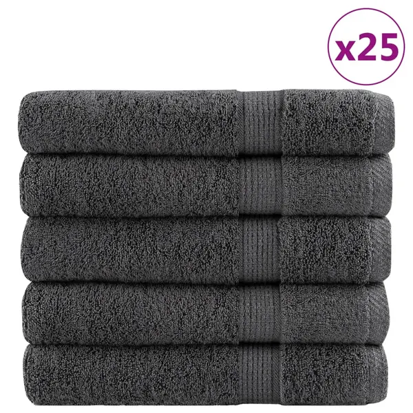 Toallas de sauna premium SOLUND 25 pcs 80x200 cm 600 gsm antracita