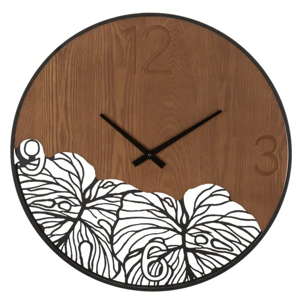 Relógio de Parede Wood/Leaf Ø 60x2 cm
