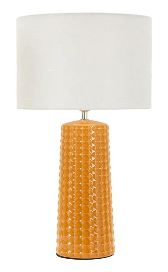 Lámpara de Mesa Gliss Mostaza Ø 30x52 cm