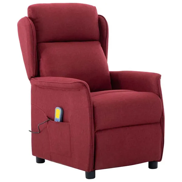 Cadeira de massagem Vinho 93.5 x 67.5 x 101.5 cm tecido