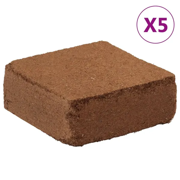 Blocos de fibra de coco 5 pcs 5 kg/cada 25 kg/total