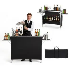 Balcão dobrável portátil 1100x390x880 mm com bolsa