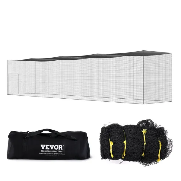 Rede treino basebol 55 ft, nylon PE reforçado