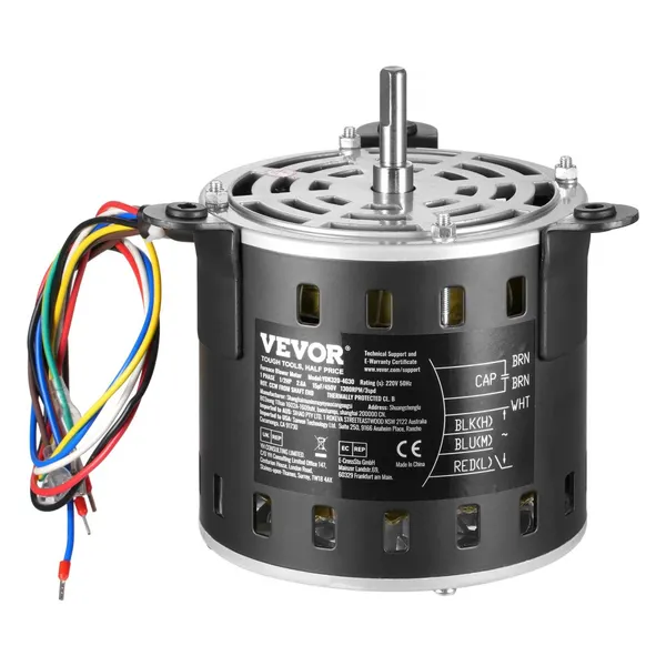 Motor ventilador fornalha 1/2HP 220V 1300RPM