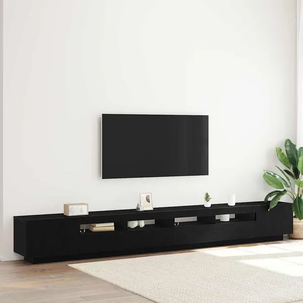 Conjunto de móvel de TV 3 pcs Preto 300 x 35 x 40 cm