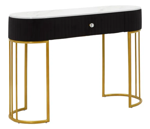 Consola Montpellier Preta 100x43x74 cm
