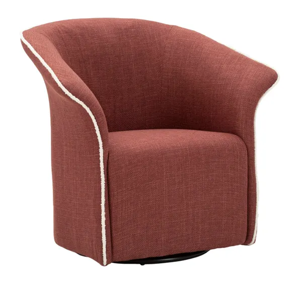 Sillón Giratorio Siena Burdeos 83,5x66x80 cm (Altura del Asiento 42 cm)