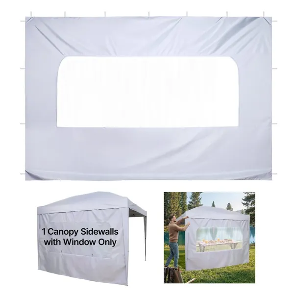 Parede lateral 3×3 m tenda articulada impermeável branca