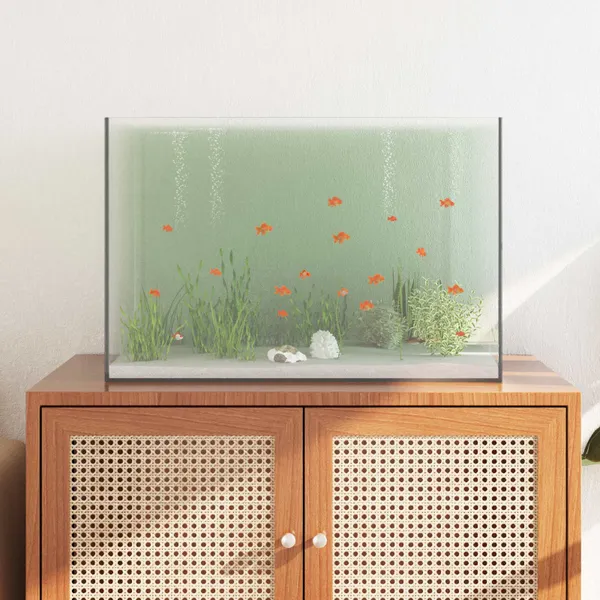 Aquário com armazenamento Transparente 60 x 35 x 40 cm Vidro