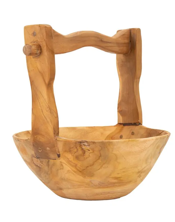 Svuotatasche Timbo em Teak Reciclado 32x25x27 cm