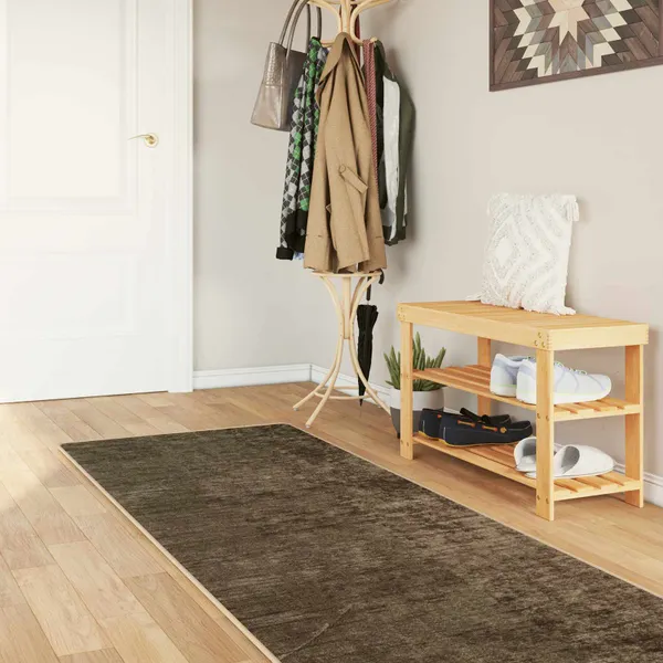 Passadeira MARSA Verde Floresta 80 x 400 cm Poliéster e PVC