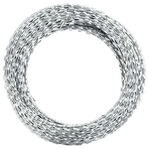 Rolo de arame farpado Concertina aço galvanizado 300 m