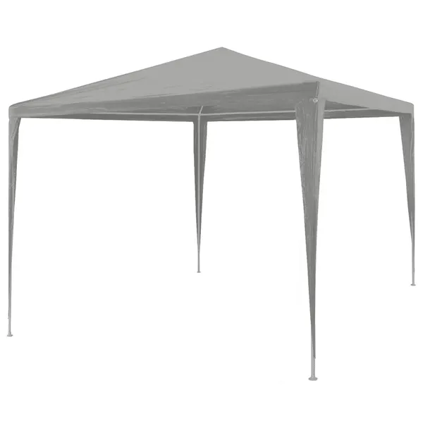 Tenda de Festa Cinzento-claro 300 x 300 x 255 cm PE e Aço