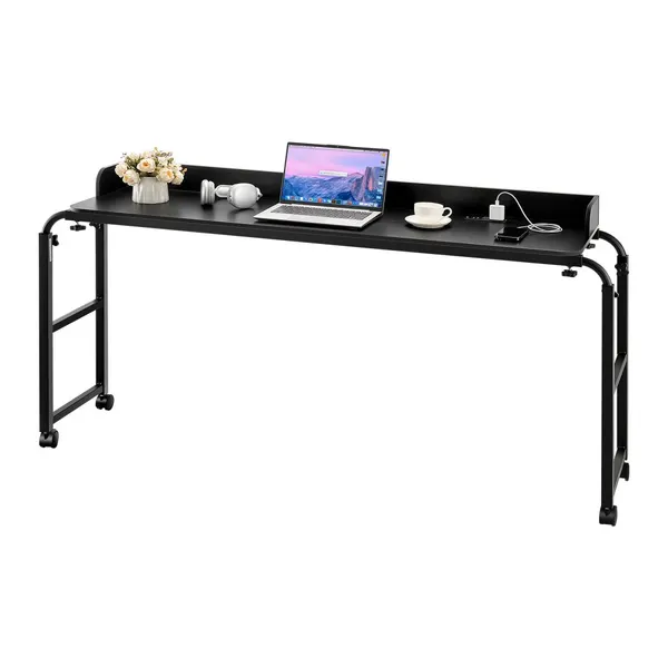 Mesa Sobre Cama Rodas 4 Altura Ajustável Tomada