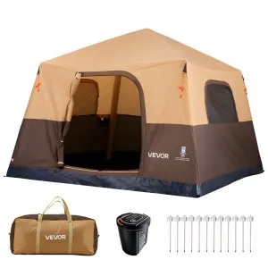 Tenda inflável 6 pessoas, tubo TPU, bomba recarregável