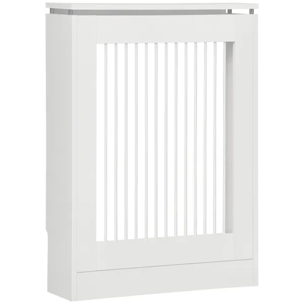 Cobertura de Radiador Cobertura de Radiador Moderno de MDF com Prateleira Superior para Sala de Estar dormitório Escritório 60x18x84 cm Branco