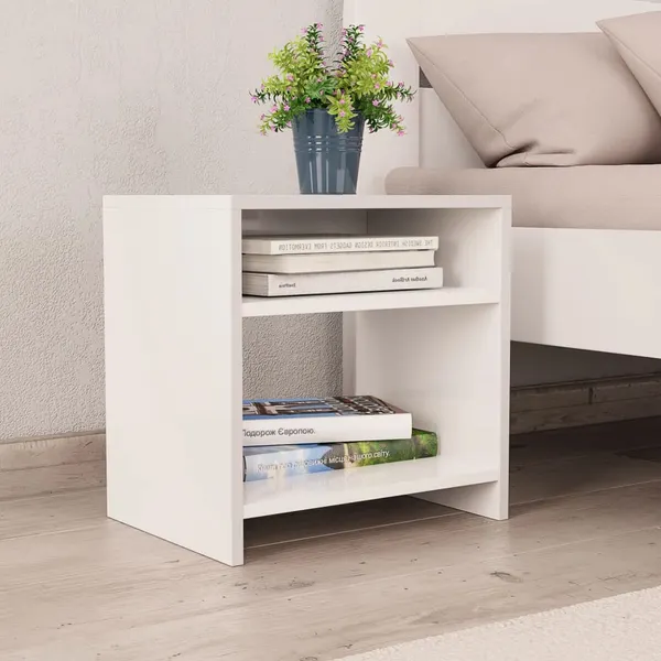 Mesa de cabeceira 40x30x40 cm derivados de madeira branco