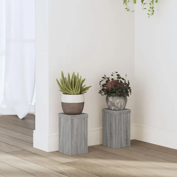 Suportes p/ plantas 2 pcs 10x10x18 cm derivados de madeira