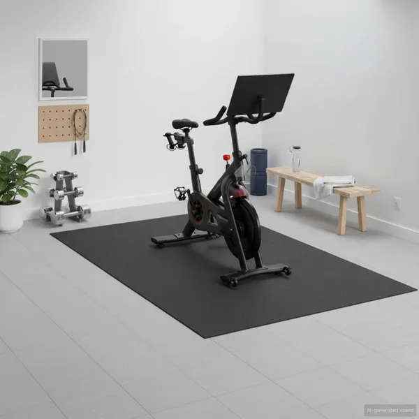 Tapete de Proteção para Esportes Preto 243 x 152 x 0,6 cm