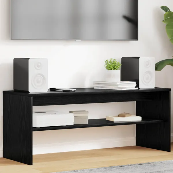 Gabinete para TV Carvalho Preto 100 x 35 x 40 cm