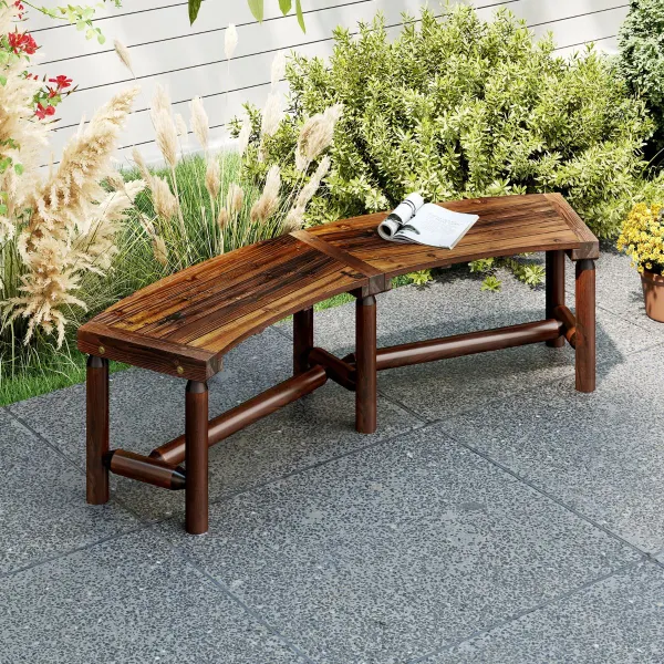 Panchina Curva Esterna 170cm per 2-3 Persone - Portata 360kg