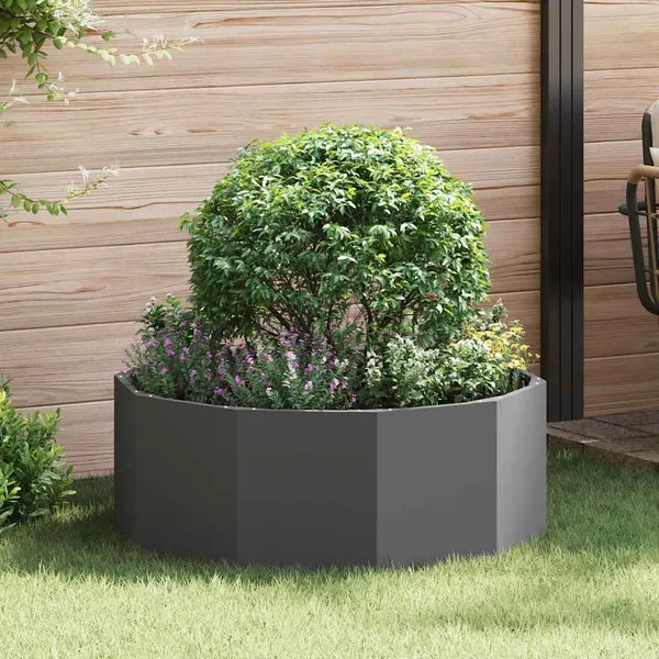 Floreira Preto 90 x 90 x 35 cm Aço