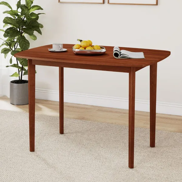 Mesa de Comedor Madera Rústica 110cm para 2-4 Personas - Espacios Pequeños