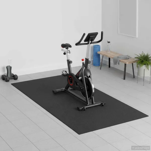 Tapete de Proteção para Esportes Preto 120 x 60 x 0,6 cm