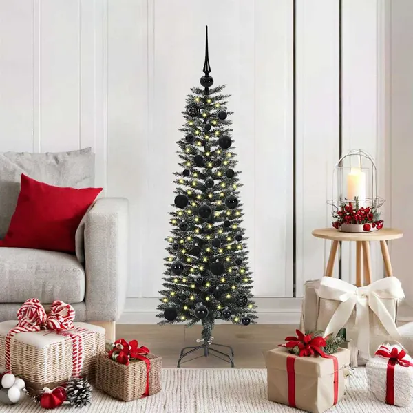 Árvore de Natal Artificial Verde 120 cm PVC, Plástico e Aço