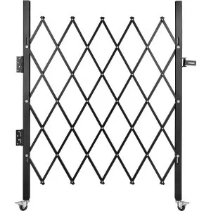 Porta segurança dobrável 108 x 131 cm, acordeão aço, portão