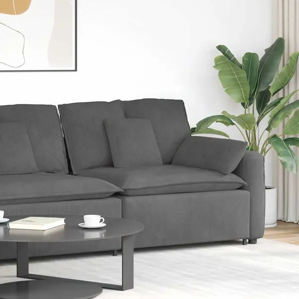 Módulo de sofá modular com braço e almofadões 100 cm