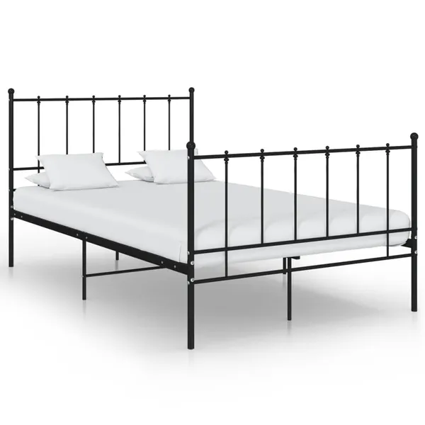 Estrutura de cama 120x200 cm metal preto