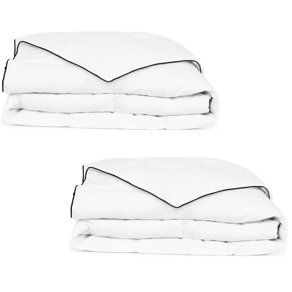 Edredón de invierno plumón 2 pcs 155x220 cm