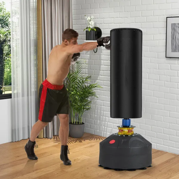 Saco de Boxe Autónomo para Adultos com Base de Ventosa - Sistema à Prova de Impacto