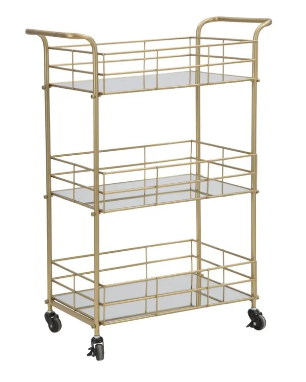 Carrinho Glam Retangular 60x30,5x80 cm